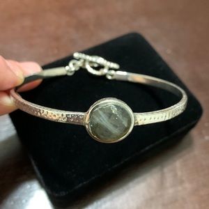 Sterling silver and Labradorite cuff